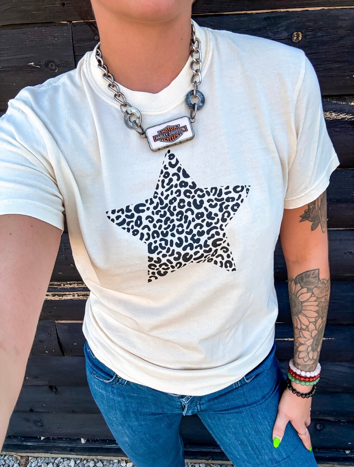 Leopard Star Tee • PREORDER