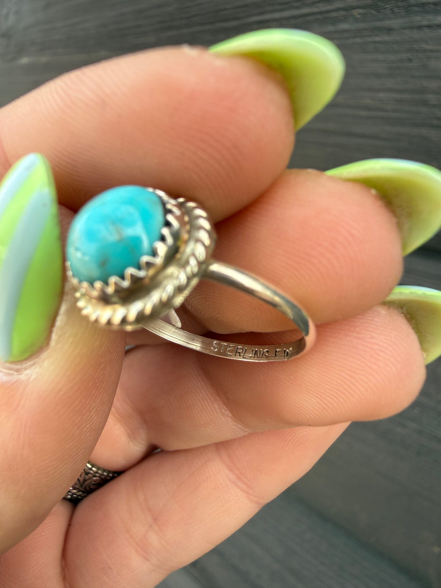 Dainty Turquoise Stacker Rings