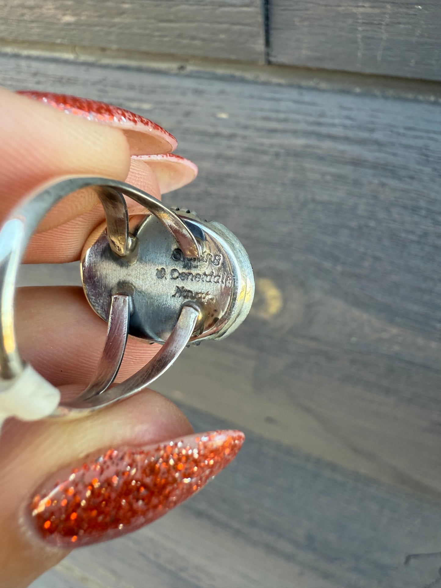 Size 6 3/4 Kingman & Sterling Silver Ring