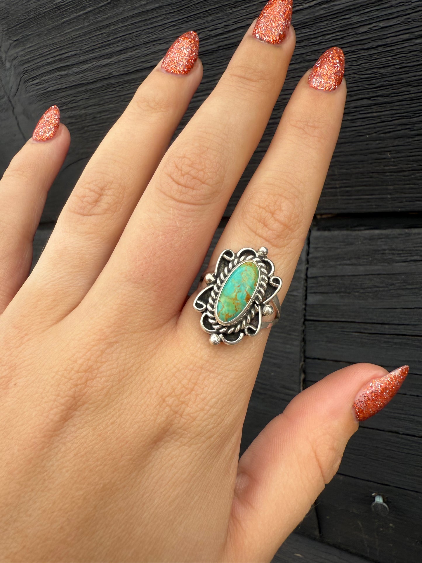 Size 8 Kingman & Sterling Silver Ring