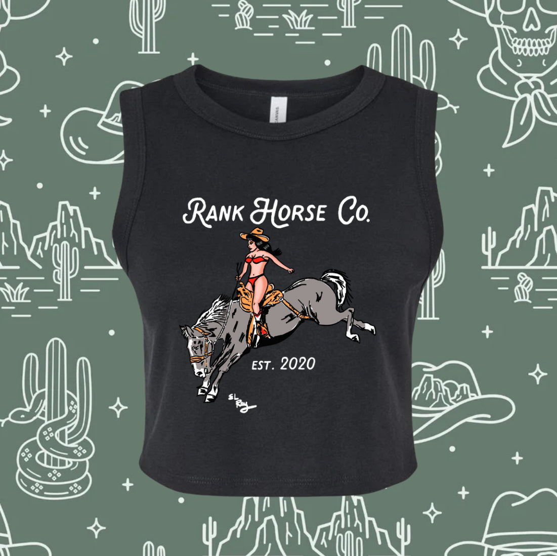 Rank Horse Co OG Logo Crop Tank