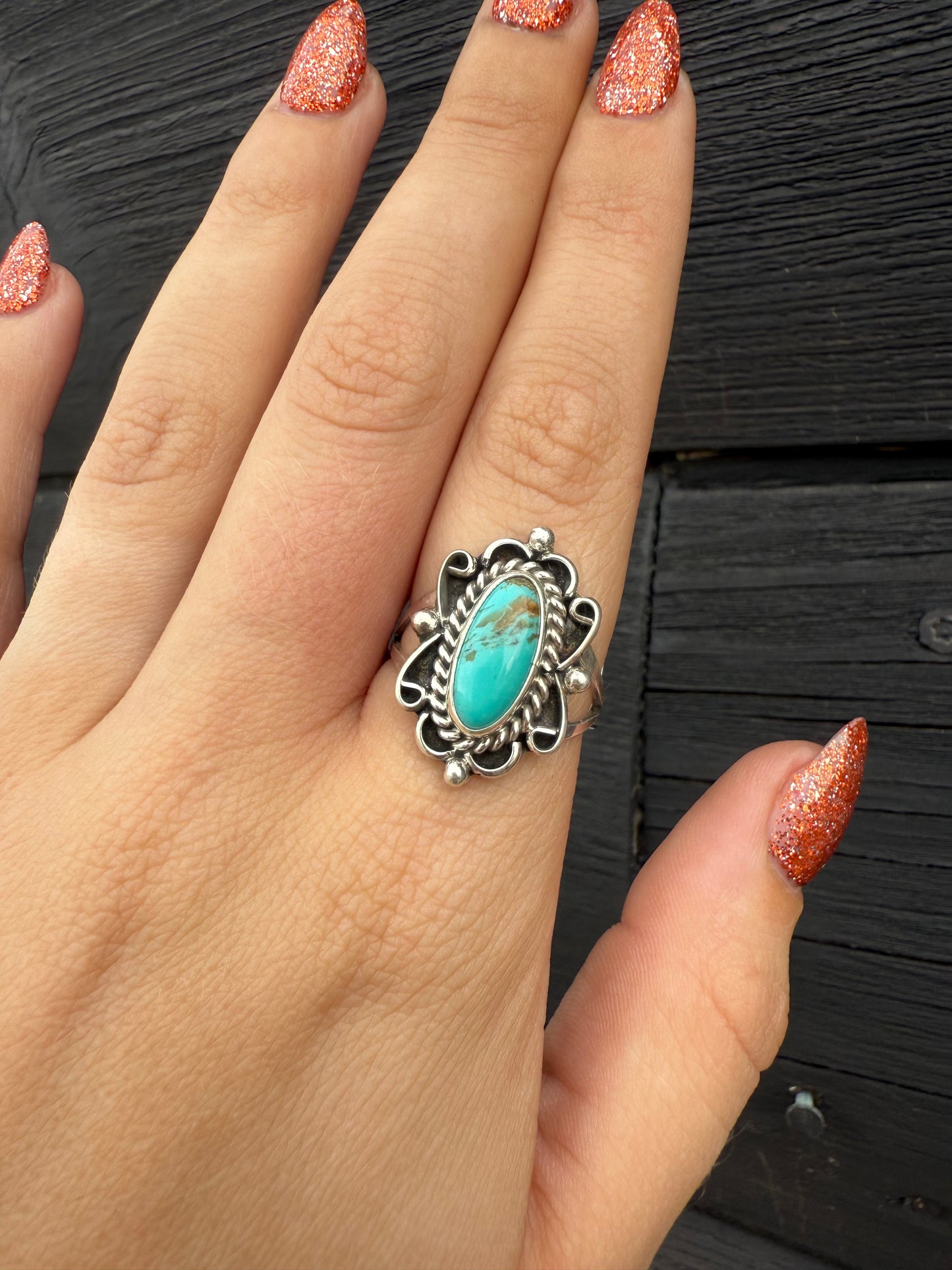Size 9 Kingman & Sterling Silver Ring