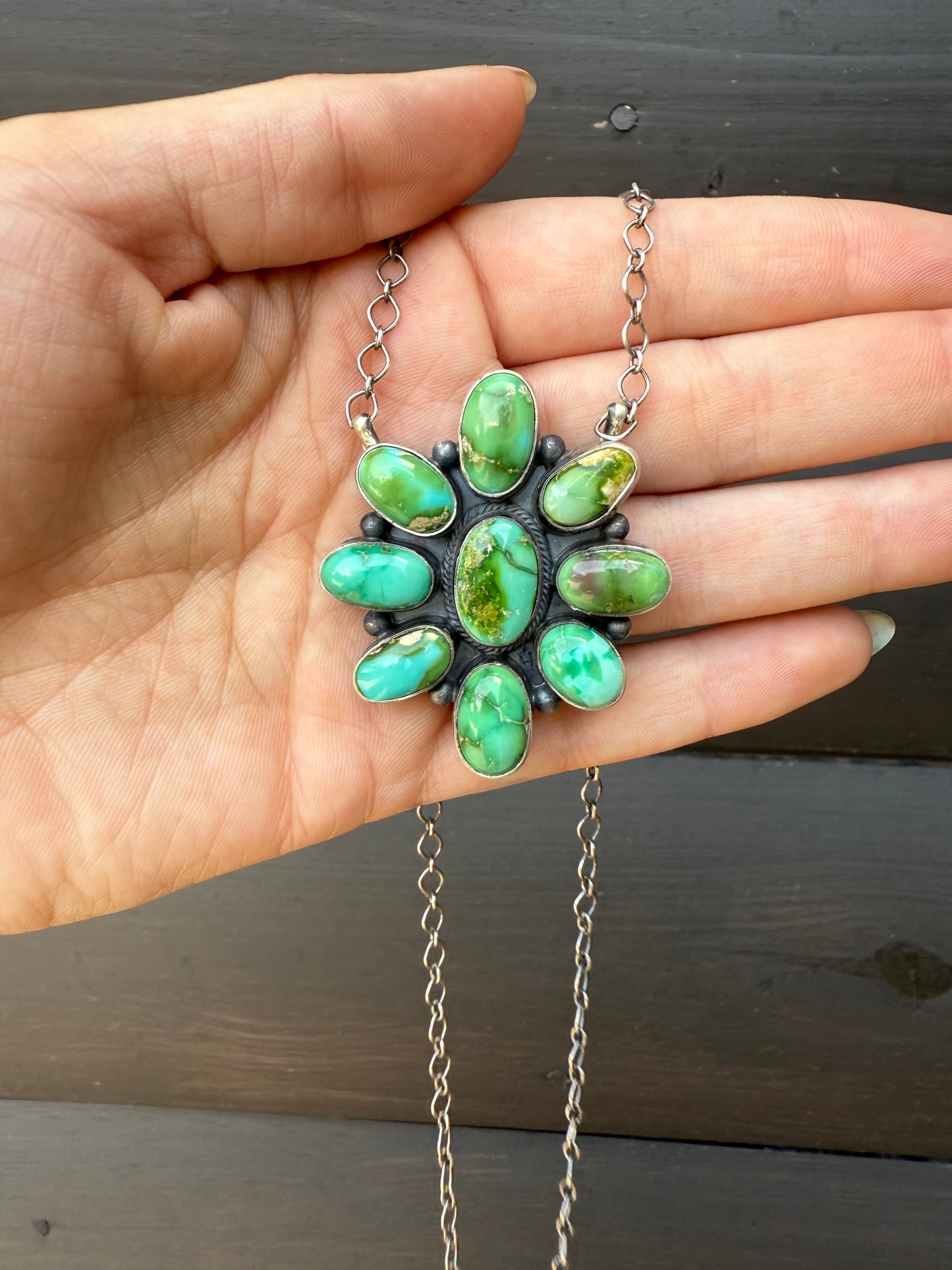 Antoinette Martinez 18” Sonoran Gold Cluster Necklace