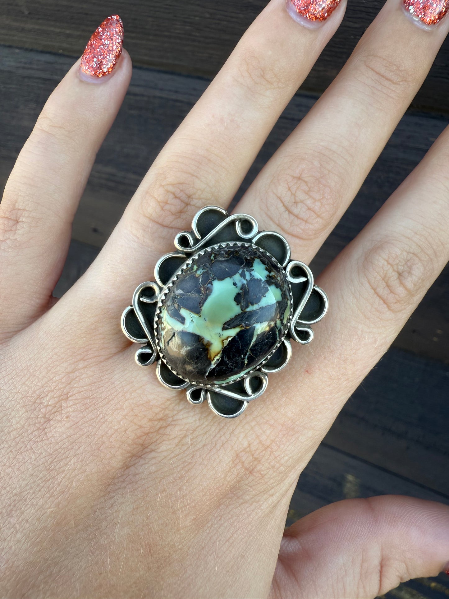 T Nez Sr Adjustable BlackJack Ring