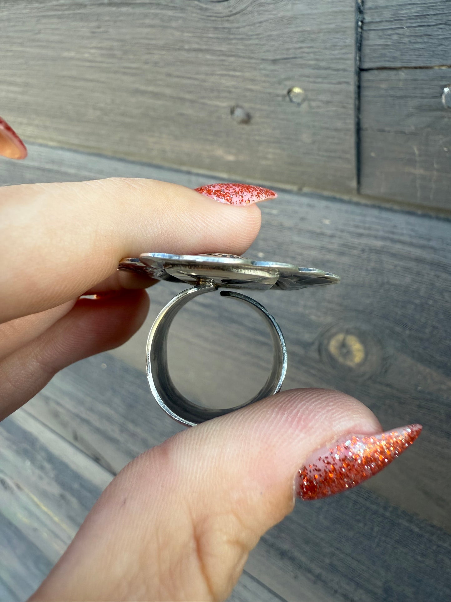 Vincent Platero Sterling Silver Adjustable Ring