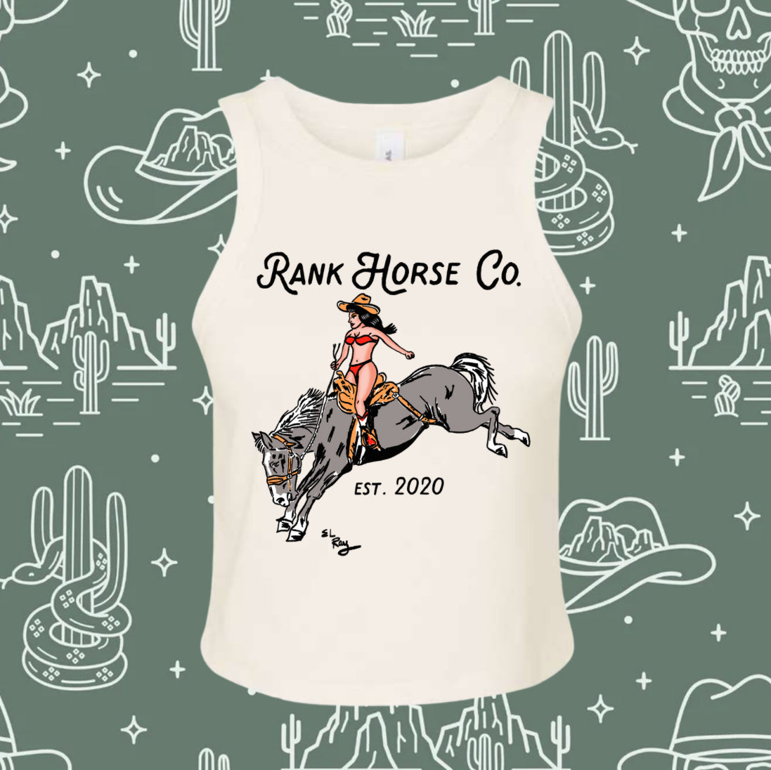 Rank Horse Co OG Logo Crop Tank