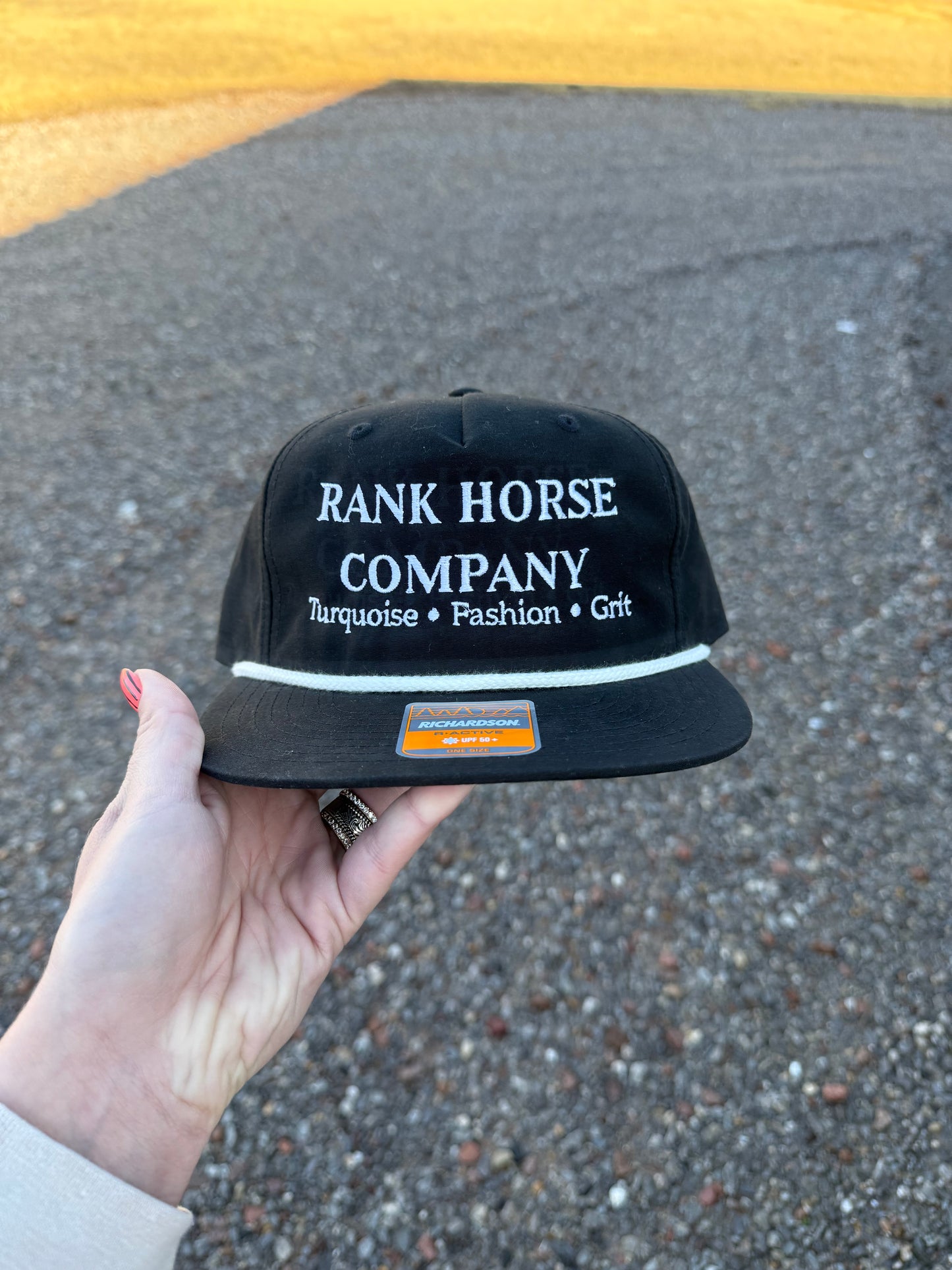 Rank Horse Company Gramps Snapback Cap • Black