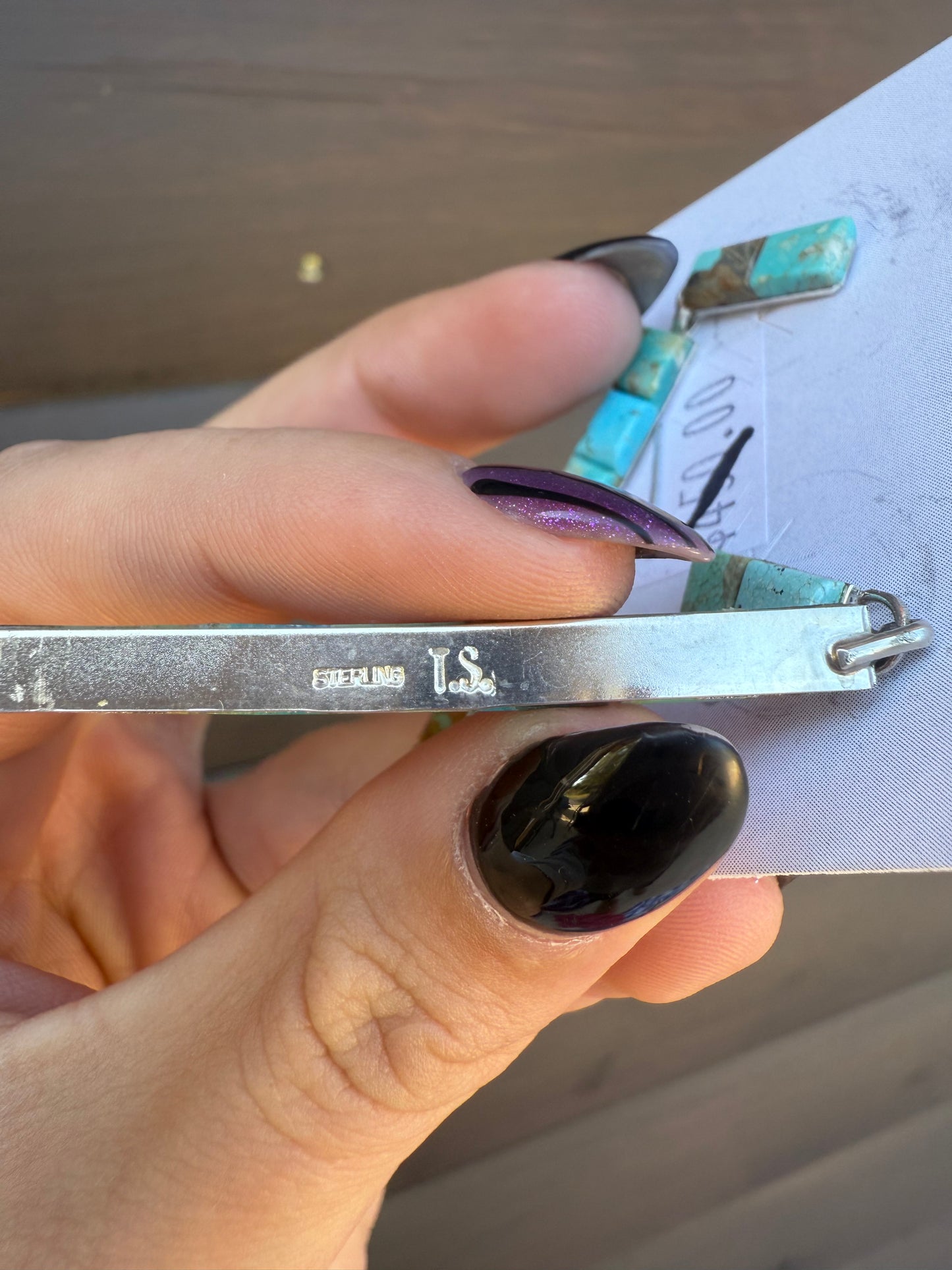 Mixed Turquoise Dangle Earrings