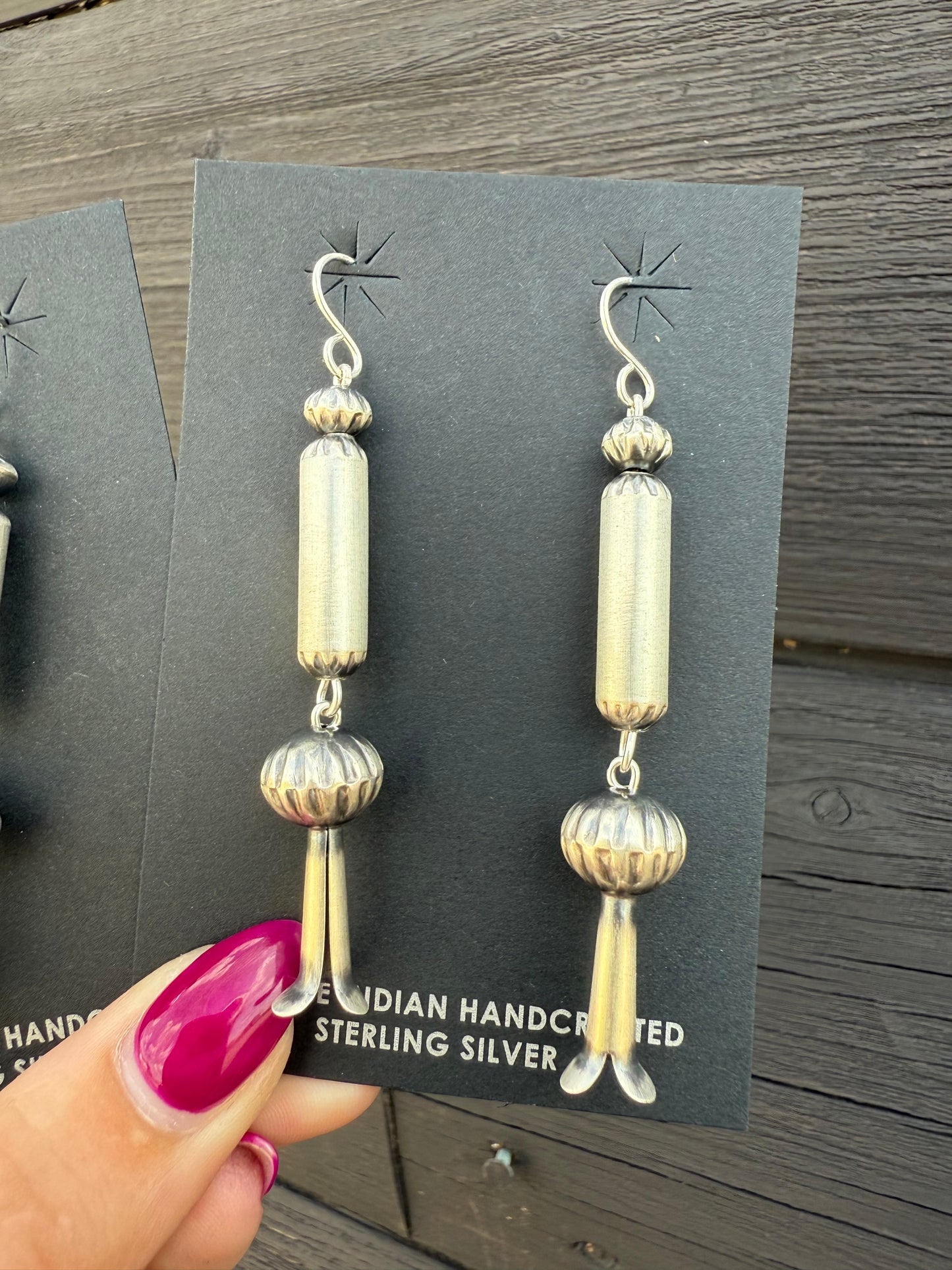 Tonisha Haley Navajo Pearl Dangle Earrings