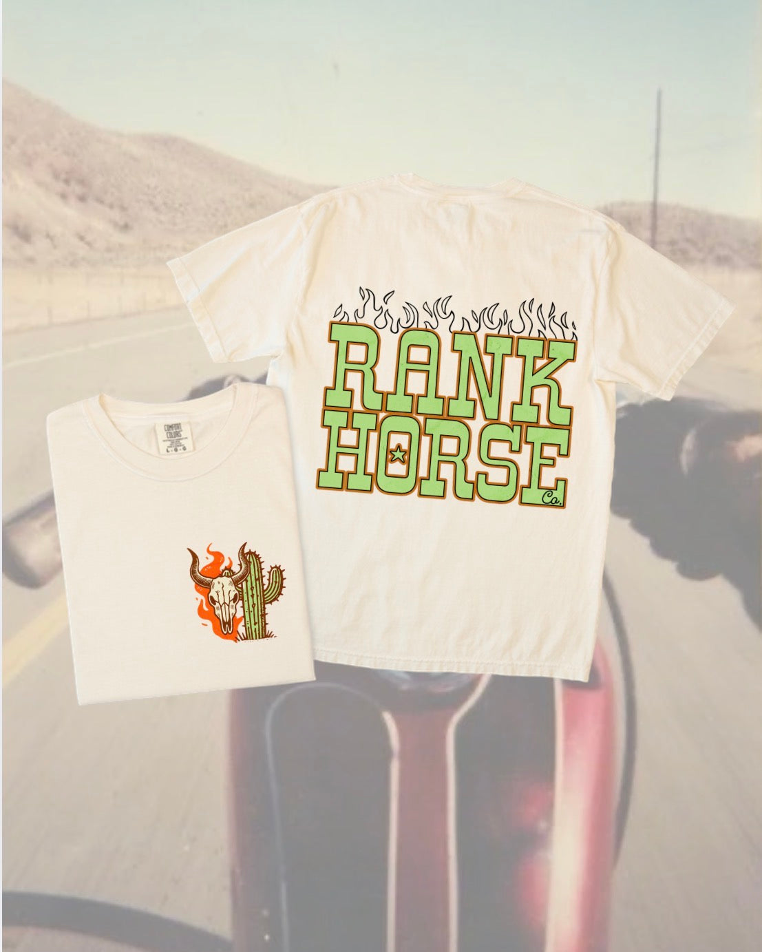 Rank Horse Co Flames Tee