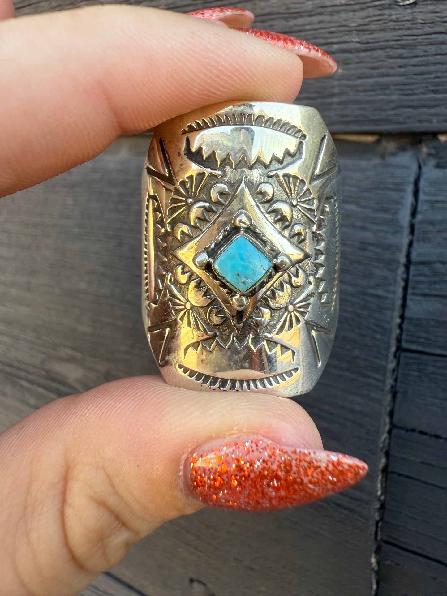 Sterling Silver & Turquoise Braid Keeper
