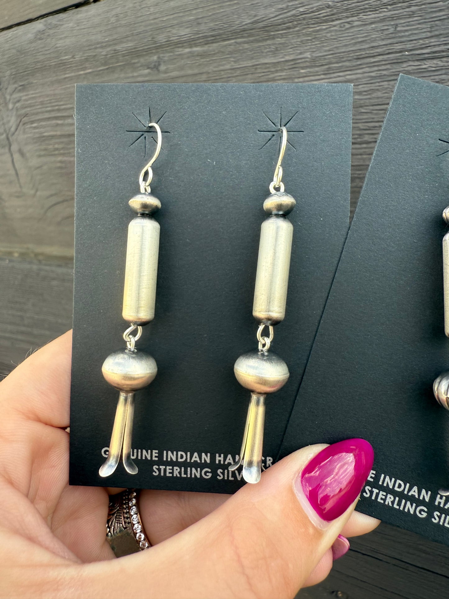 Tonisha Haley Navajo Pearl Dangle Earrings