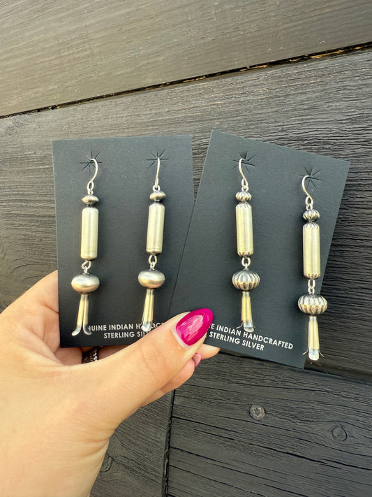 Tonisha Haley Navajo Pearl Dangle Earrings