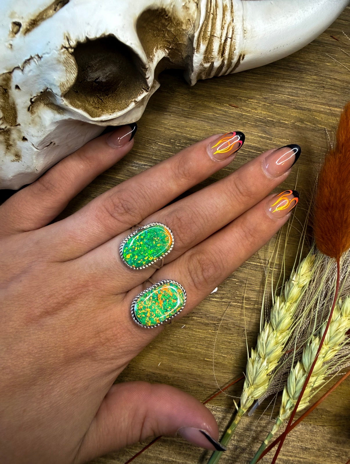Green Opal Rings