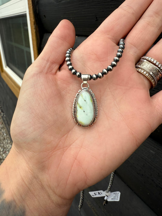 Palomino and Sterling Pendant