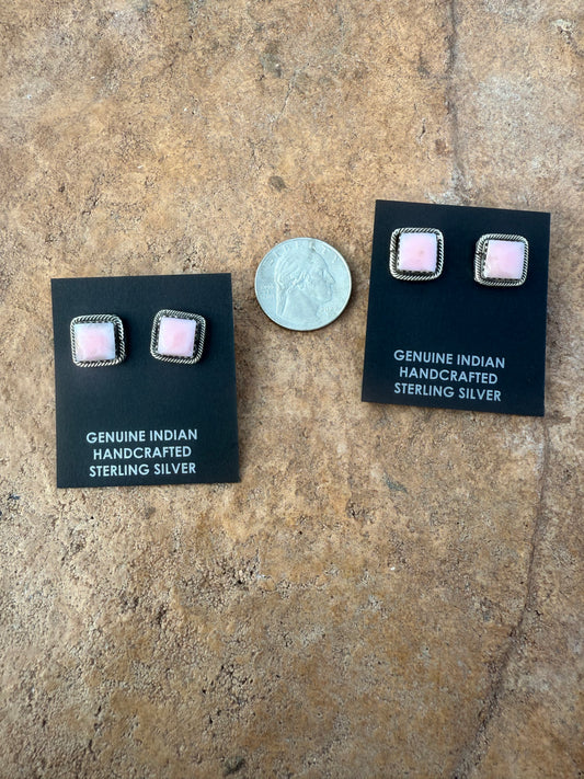 Shaun Clark Pink Conch Studs