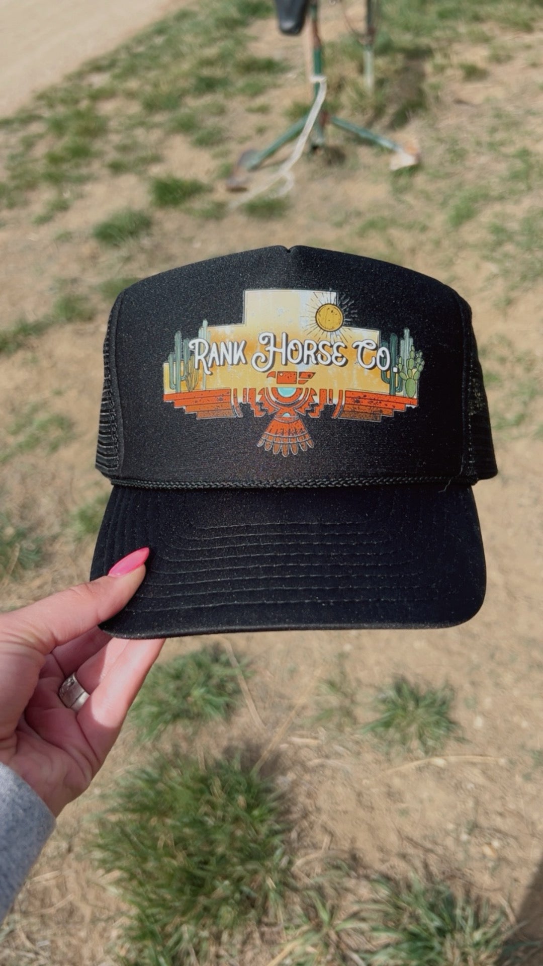 Rank Horse Co trucker hat