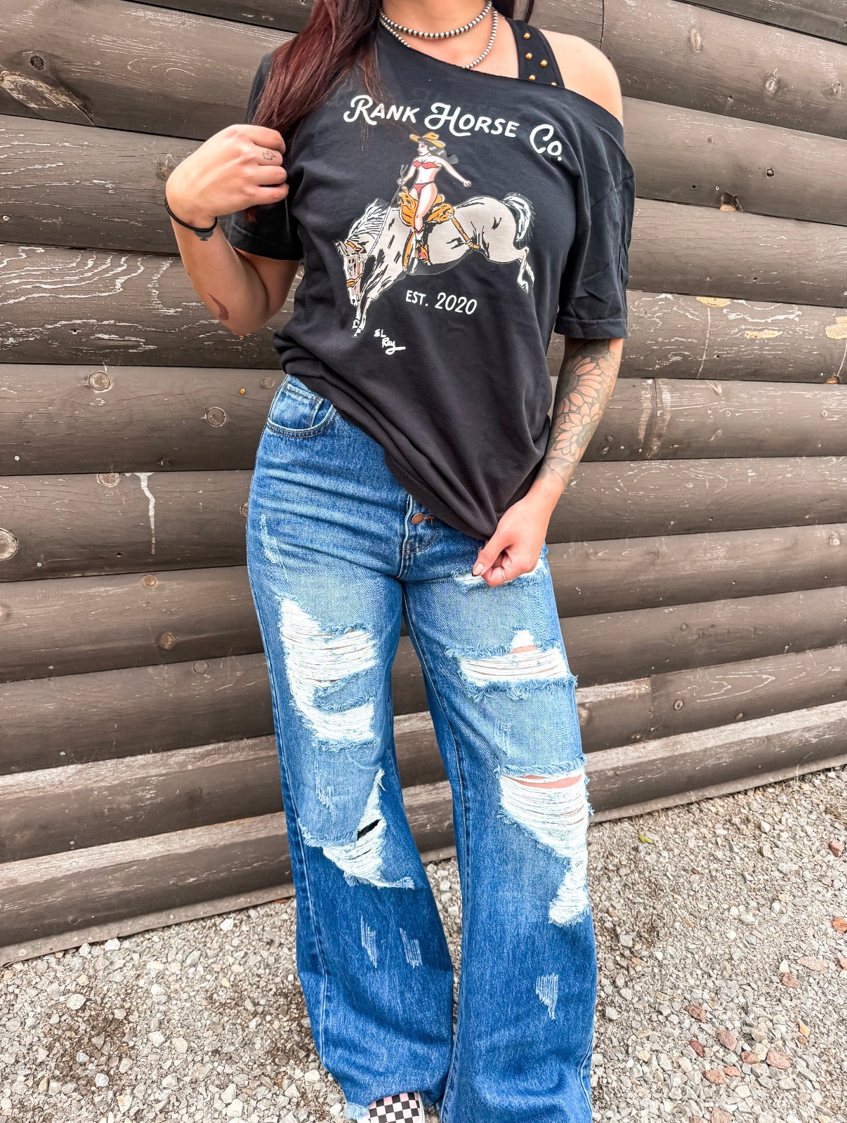 Rank Horse Co OG Logo Full Length Tee • PREORDER