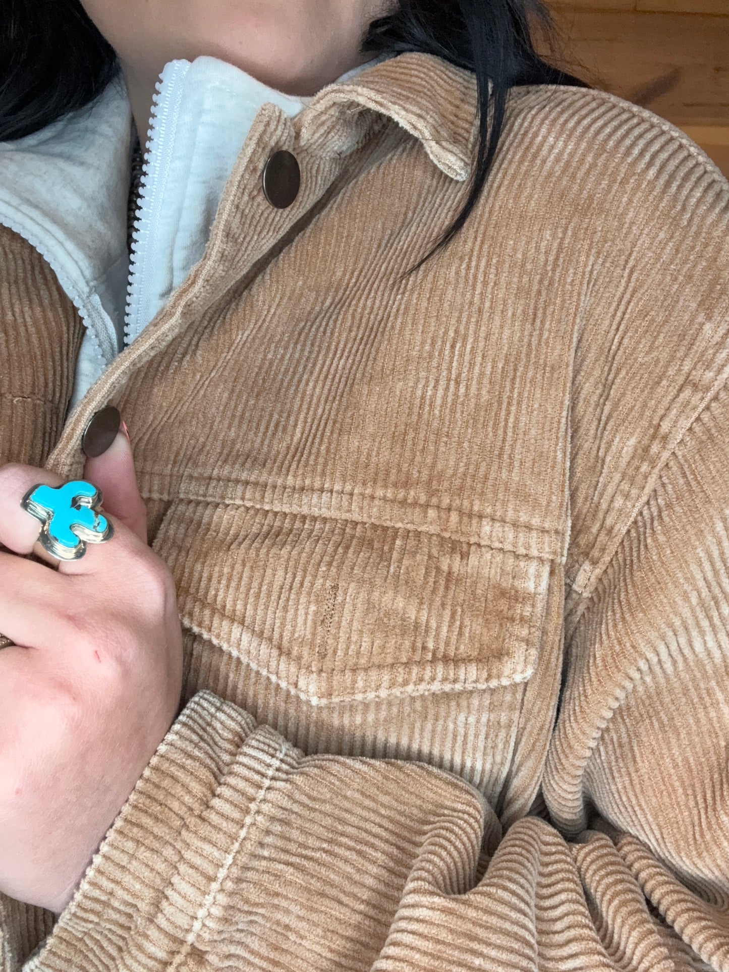 Teddy Bear Frayed Jacket