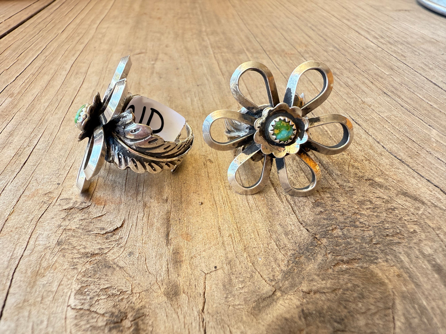 Christina Yazzie Sonoran Adjustable Flower Rings