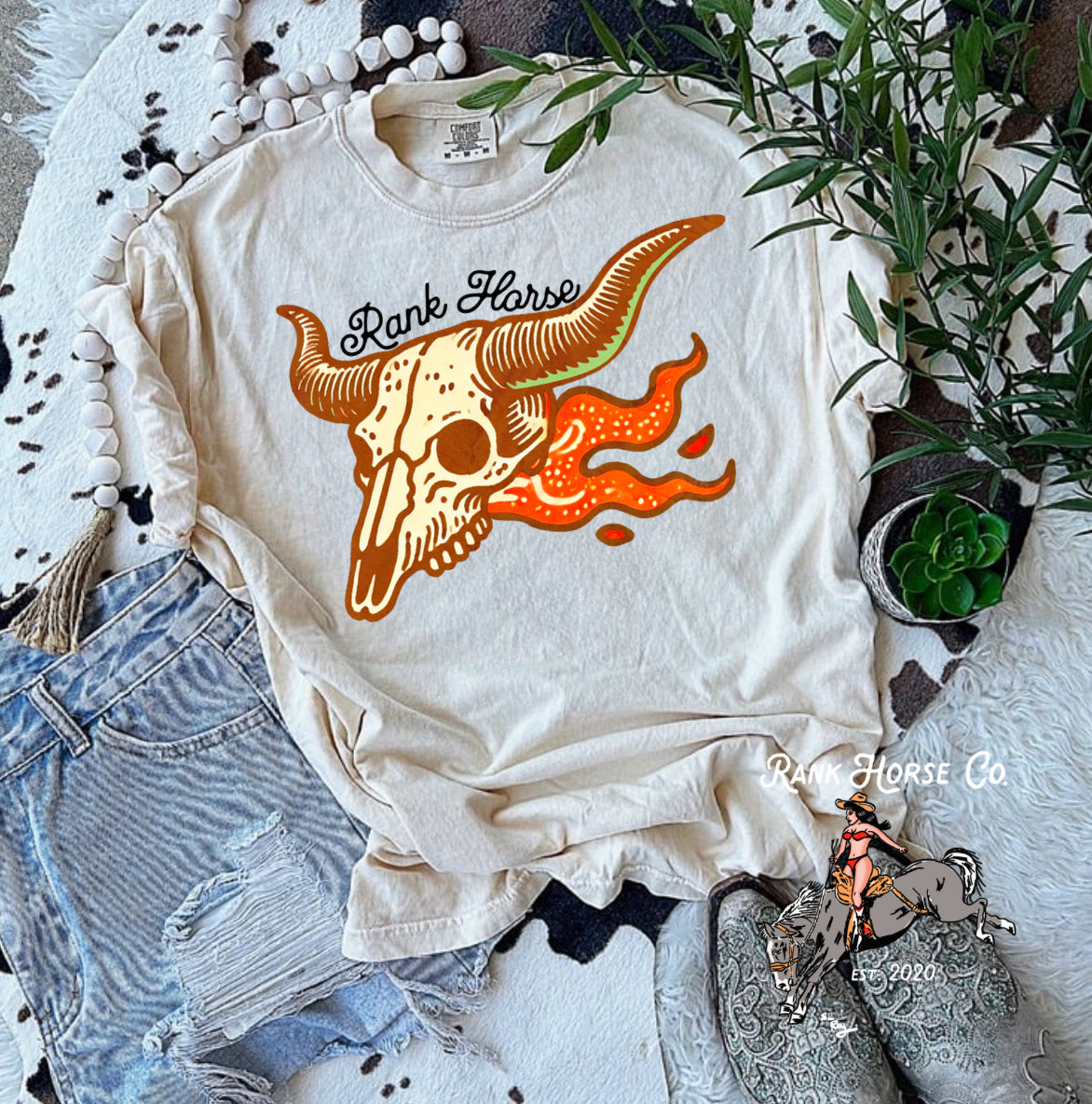 Rank Horse Skull Tee