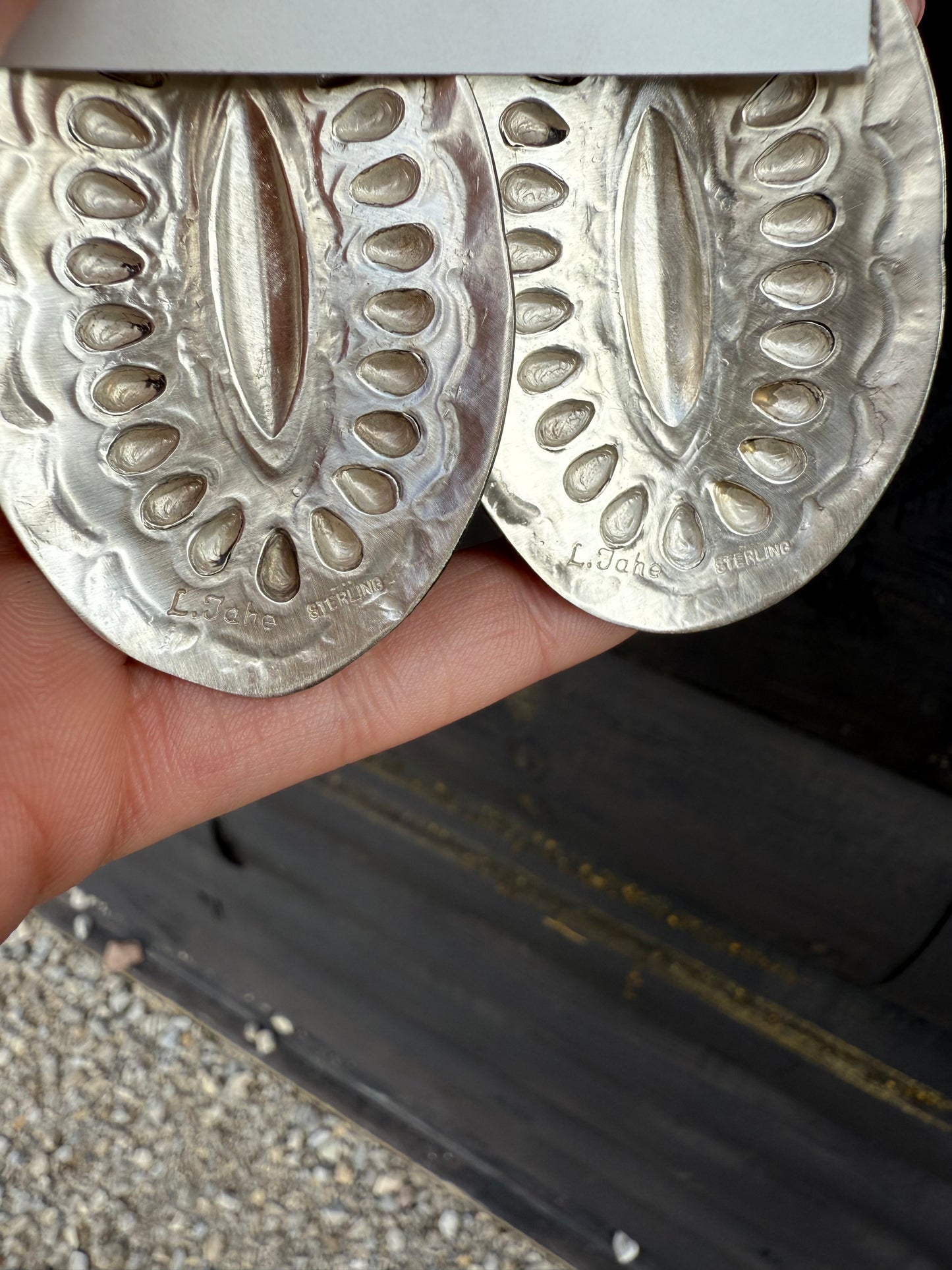 Lane Tahe Silver Concho Studs