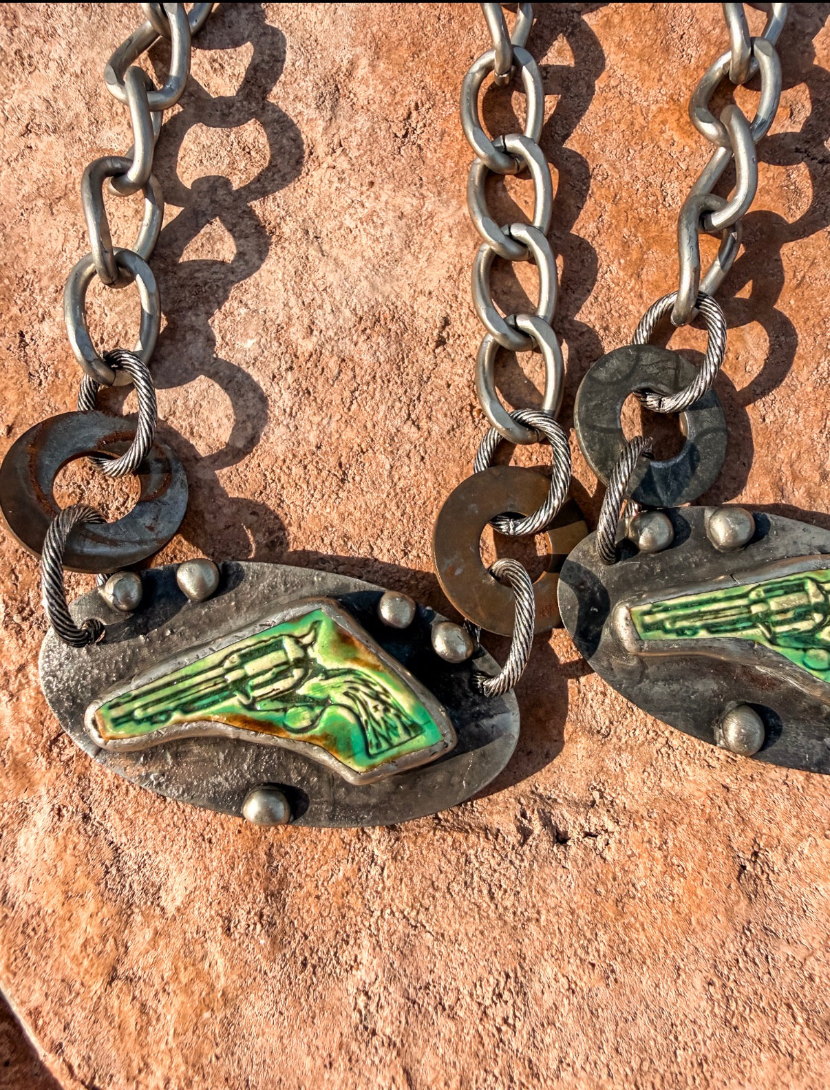 Art By Amy Pistol Necklace