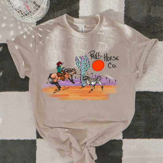 Rank Horse Co Turquoise Thief Tee