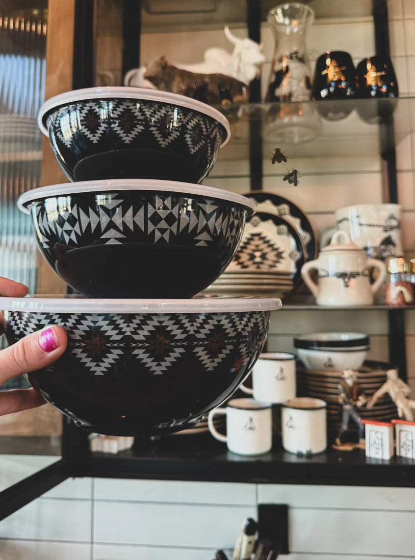 Western Bowl Set With Lids - PREORDER