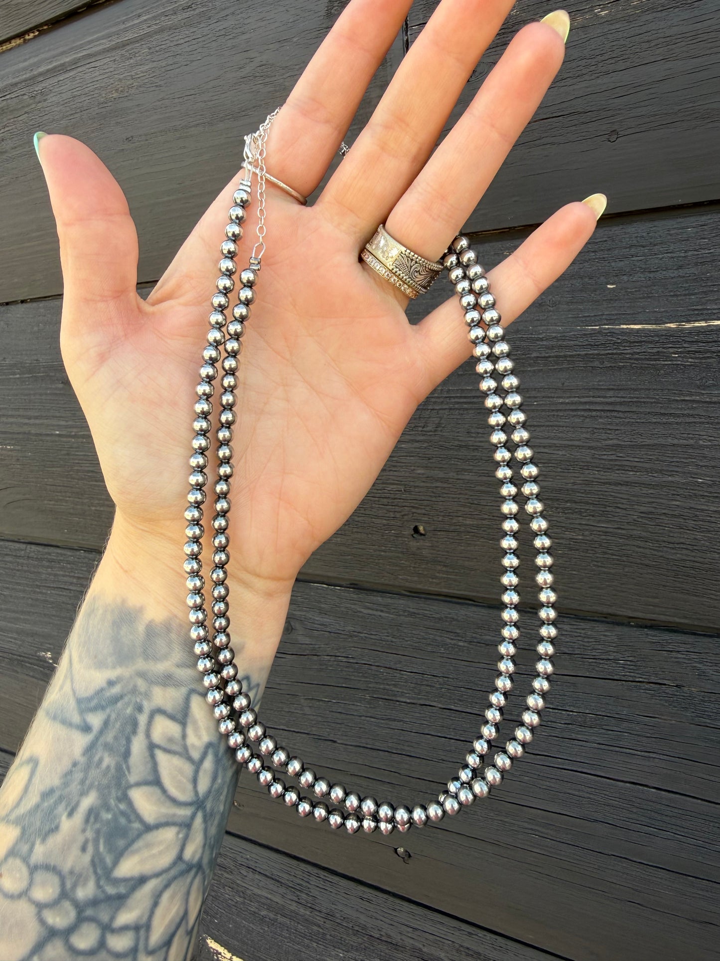 5mm 16” + 2” Extender Sterling Silver Pearls