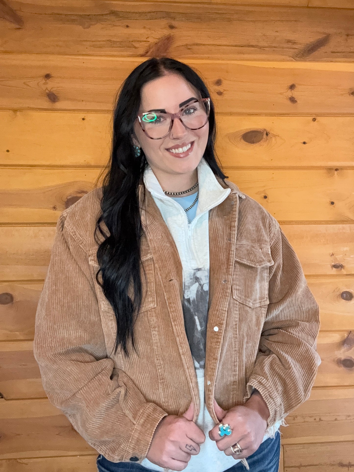 Teddy Bear Frayed Jacket