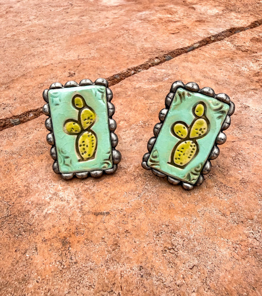Prickly Pear Pottery Rings