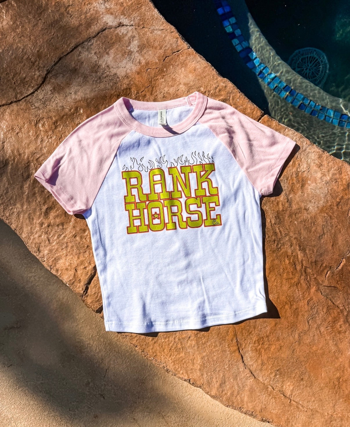 Grungy Flames RHC Logo Baby Tee