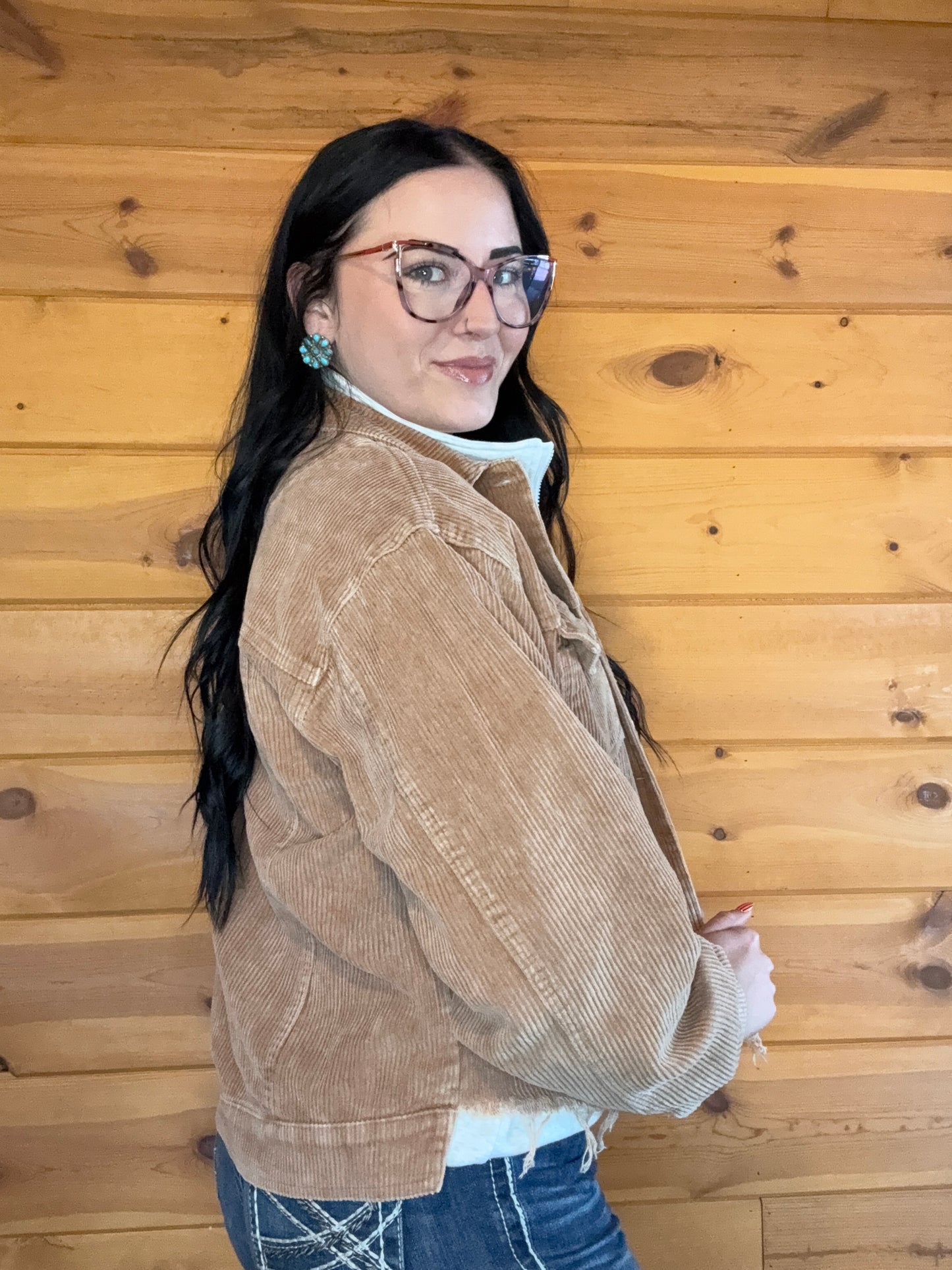 Teddy Bear Frayed Jacket