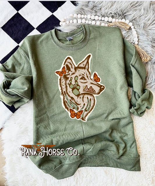 Desert Coyote Crewneck