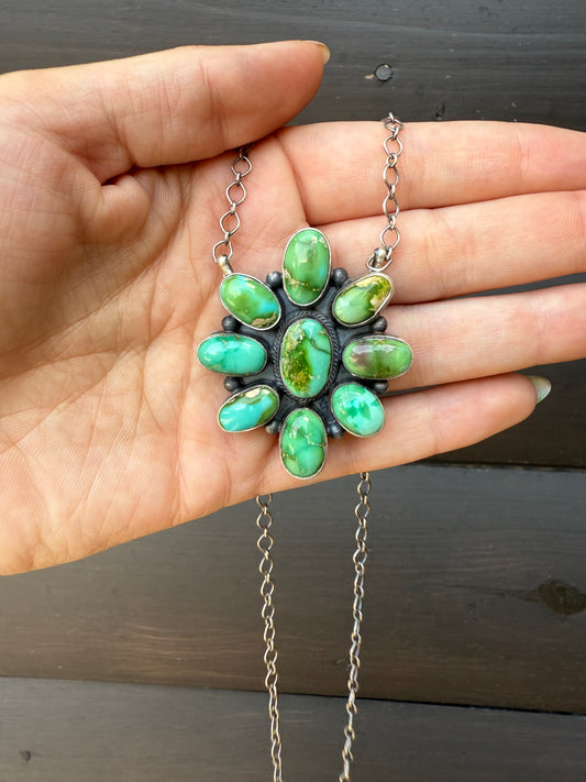 Antoinette Martinez 18” Sonoran Gold Cluster Necklace