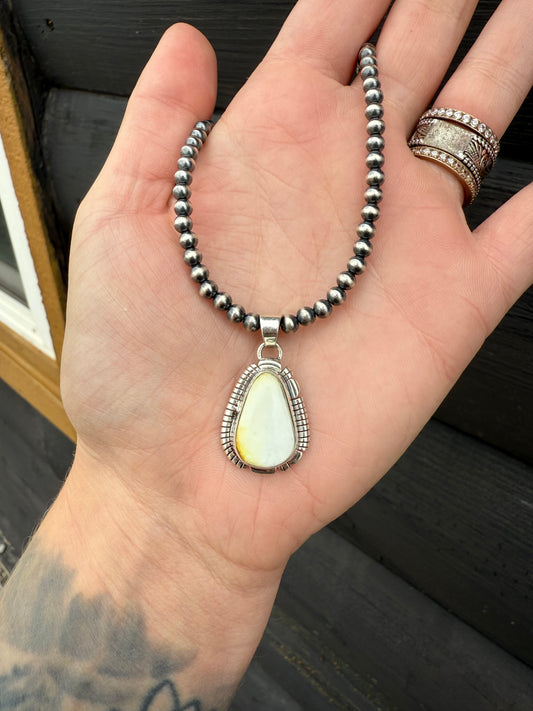Palomino and Sterling Pendant