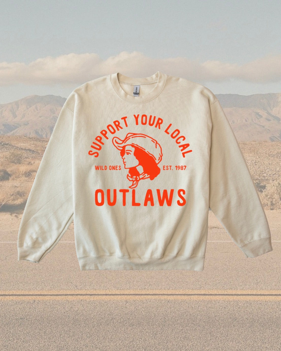 Support Your Local Outlaws Crewneck Sweatshirt • 3 Colors