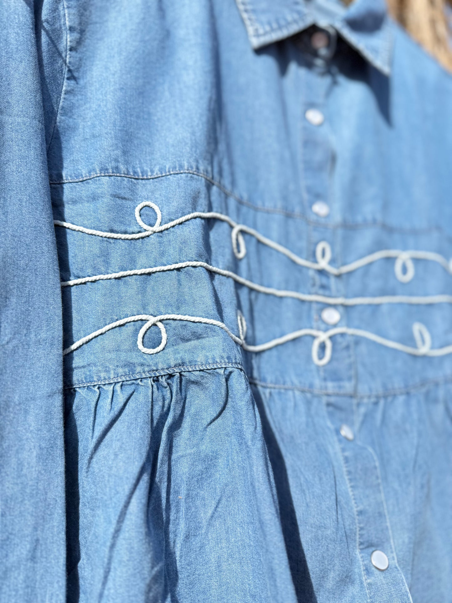 Loopty Lou Denim Top