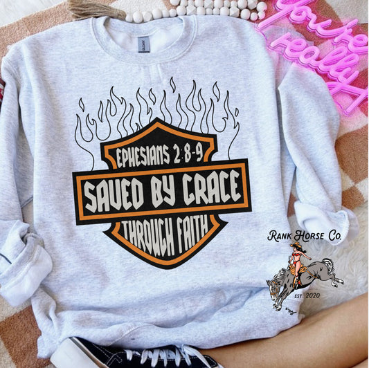 Saved By Grace Crewneck