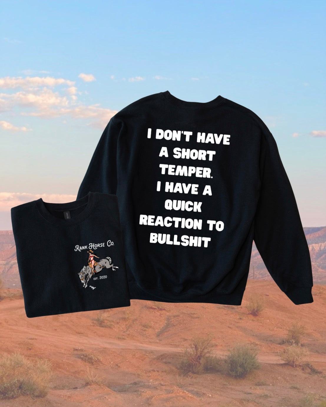Short Temper Crewneck Sweatshirt • 2 Colors