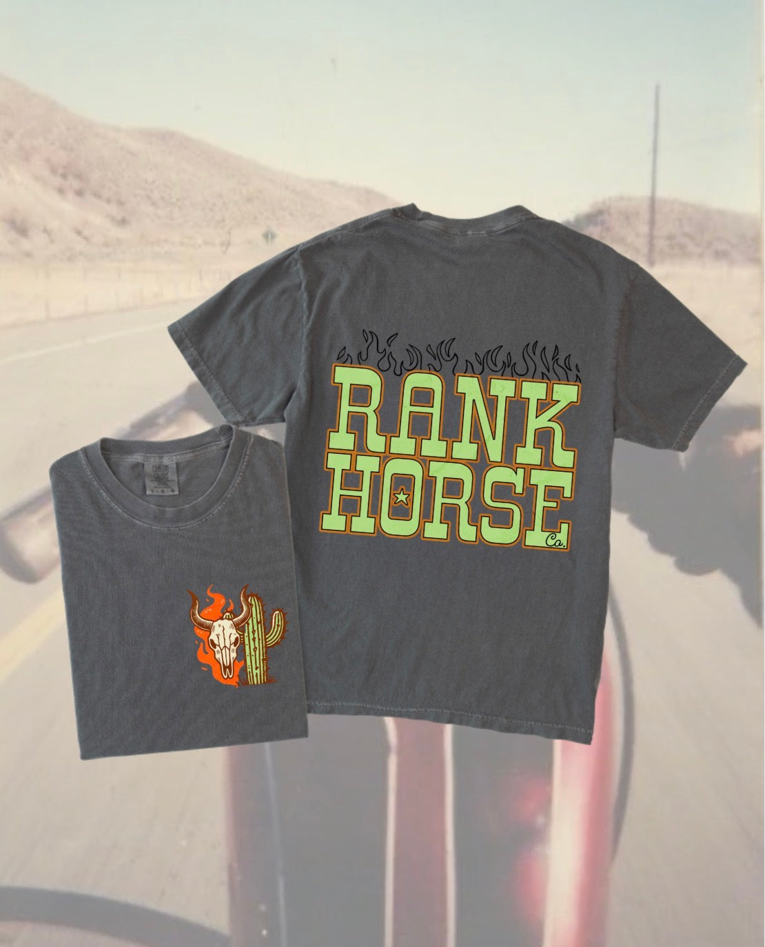 Rank Horse Co Flames Tee