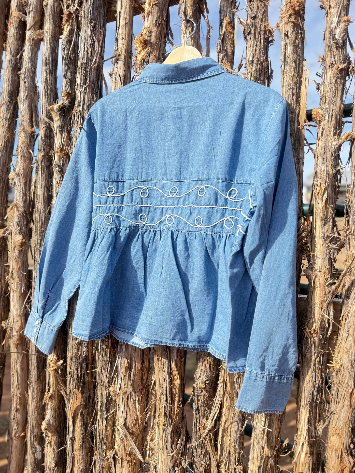 Loopty Lou Denim Top