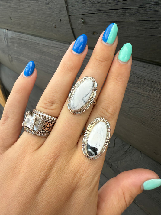 Norvin Johnson White Buffalo Rings