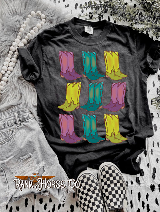 Neon Boots Tee