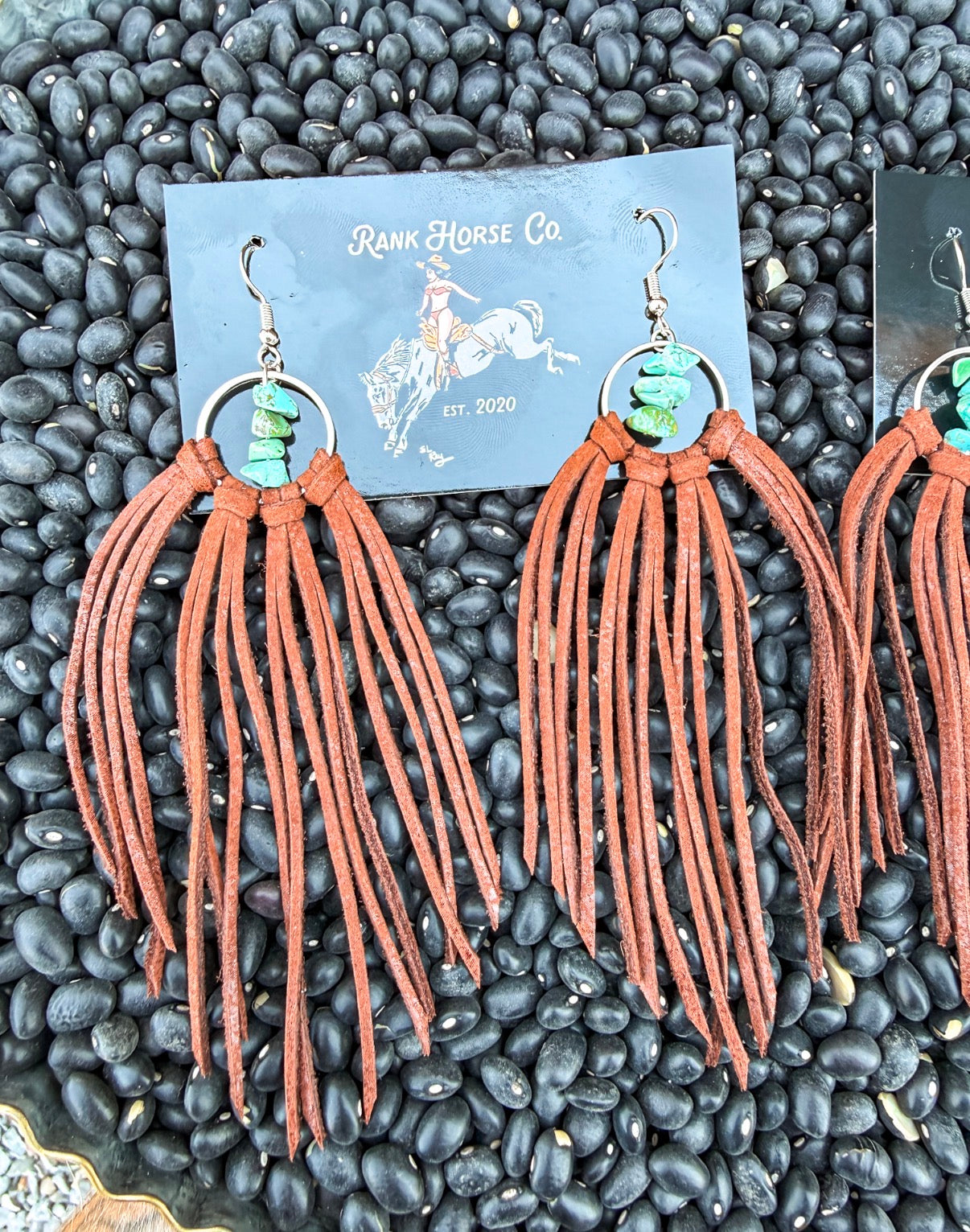 The Roxie Earrings in Brown