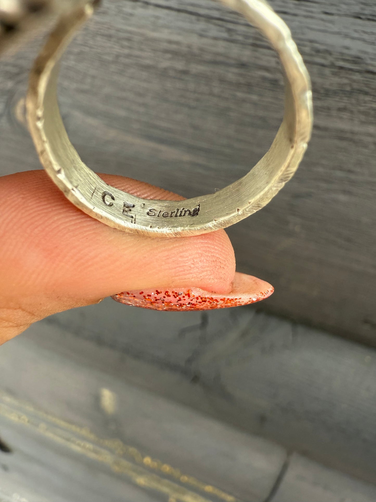 Size 9 Chris Etsitty Royston & Sterling Silver Ring
