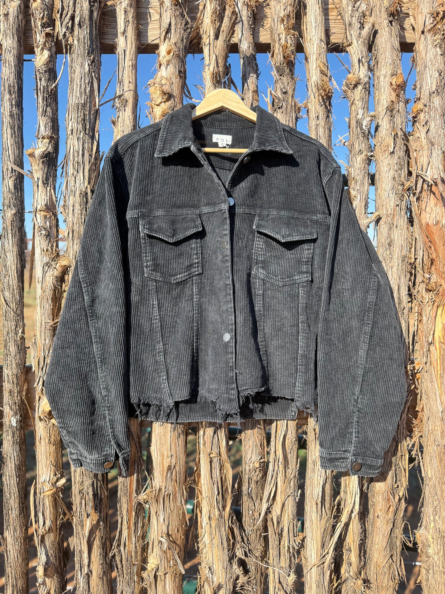 Vintage Black Frayed Jacket