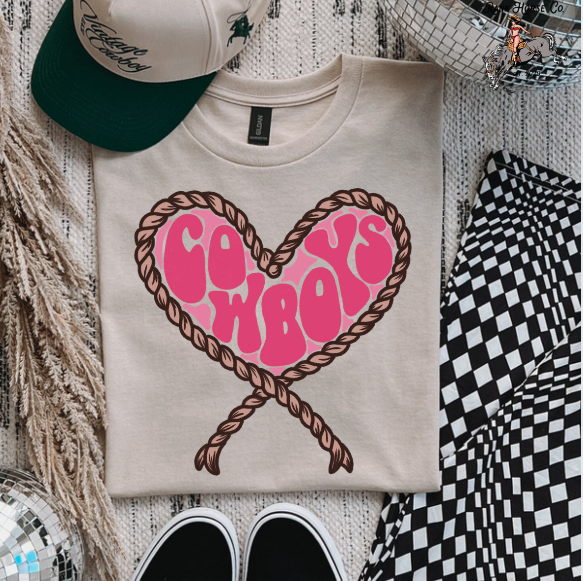 Rope Heart Cowboys Tee