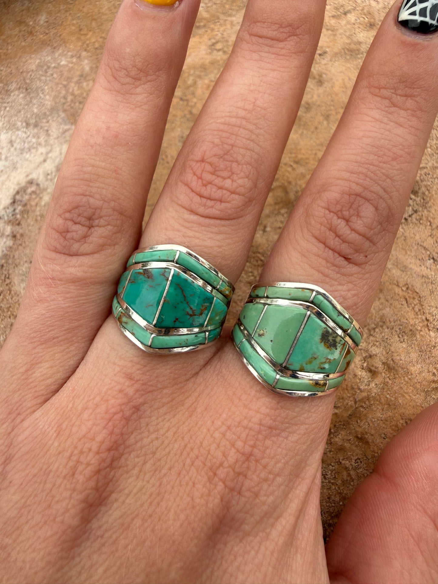 Andrew Enrico Kingman Turquoise Rings